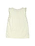 Isaac Mizrahi New York 100% Cotton Ivory Sleeveless T-Shirt Size 7 - 8 - photo 2
