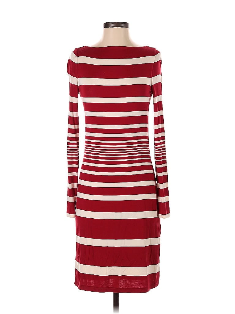 Ralph Lauren Stripes Burgundy Casual Dress Size S - photo 1