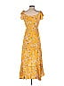 Abel the Label 100% Rayon Yellow Casual Dress Size S - photo 2