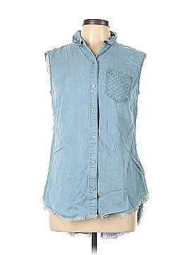 Liverpool Los Angeles Sleeveless Button-Down Shirt (view 1)
