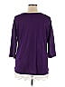 GNW Purple 3/4 Sleeve Top Size 1X (Plus) - photo 2