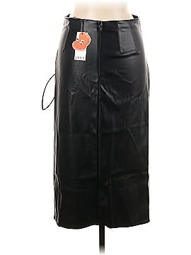 Cider Faux Leather Skirt (view 2)