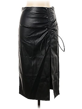 Cider Faux Leather Skirt (view 1)