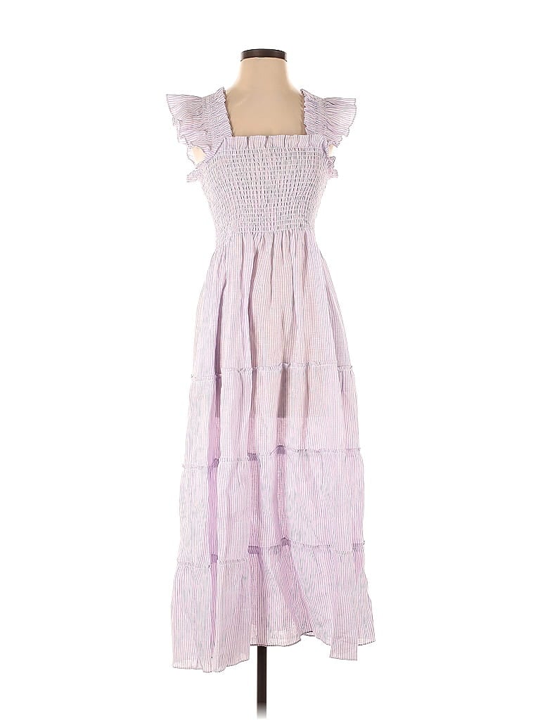 Hill House 100% Linen Purple Casual Dress Size S - photo 1
