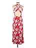 Forever 21 Floral Motif Floral Red Casual Dress Size M - photo 2