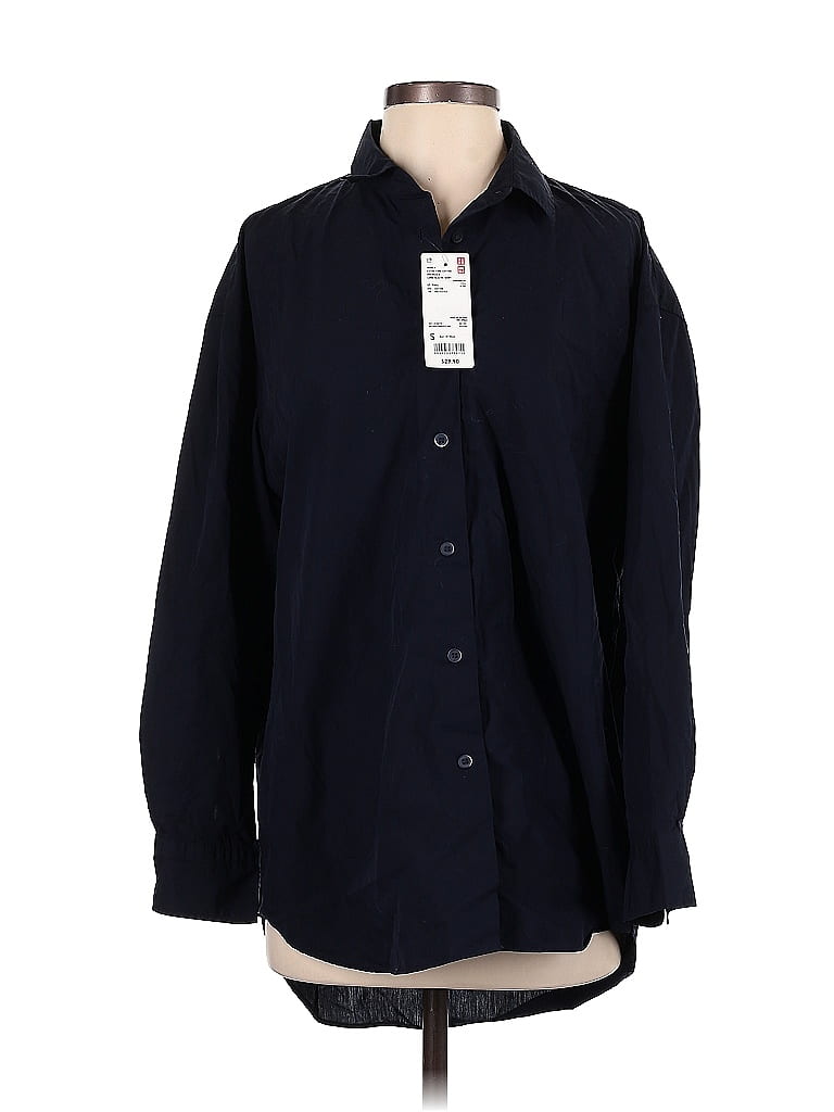 Uniqlo Blue Long Sleeve Button-Down Shirt Size S - photo 1