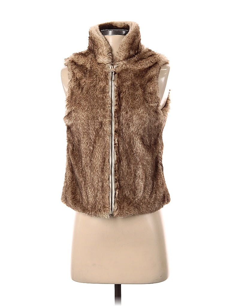 Abercrombie Fitch Brown Faux Fur Vest Size XS 77 off ThredUp