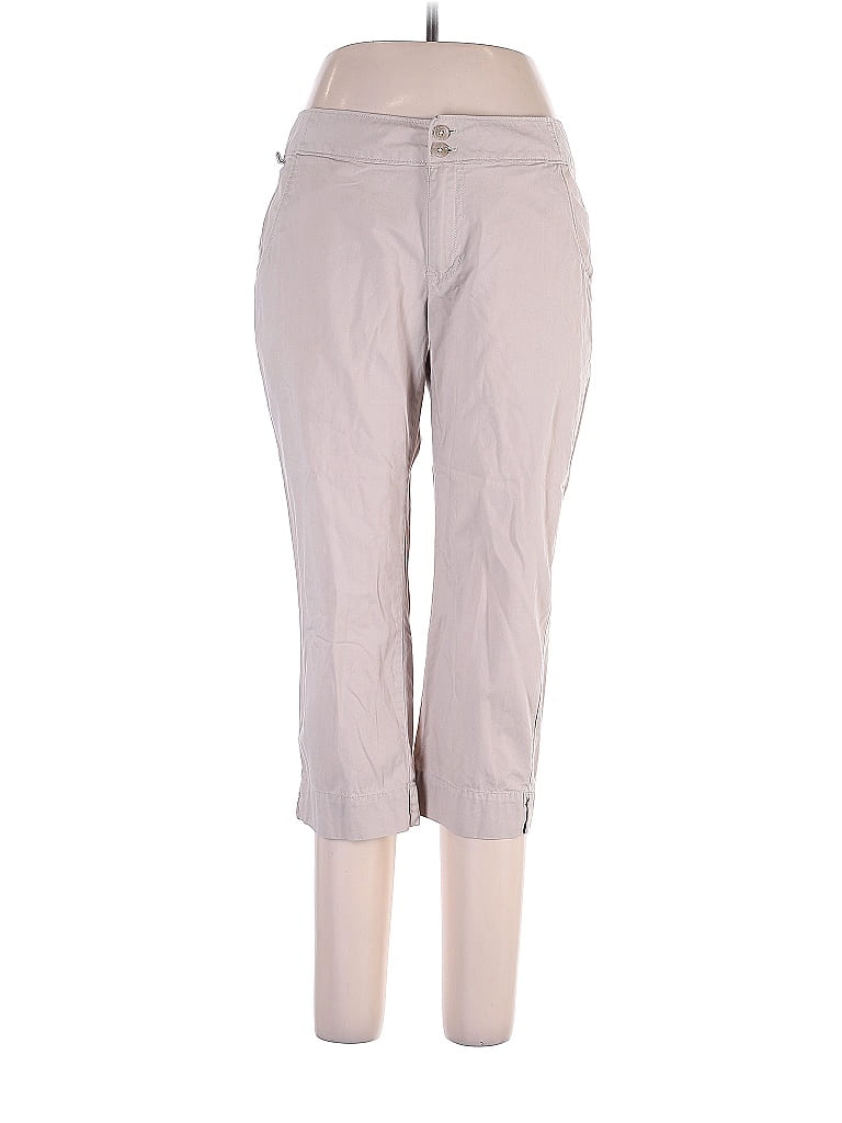 Columbia 100% Cotton Solid Gray Khakis Size 10 - photo 1