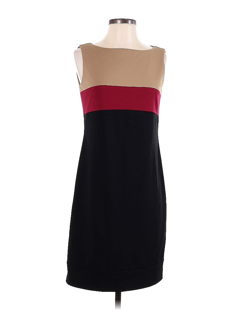 Tahari by ASL Color Block Black Casual Dress Size 2 - photo 1
