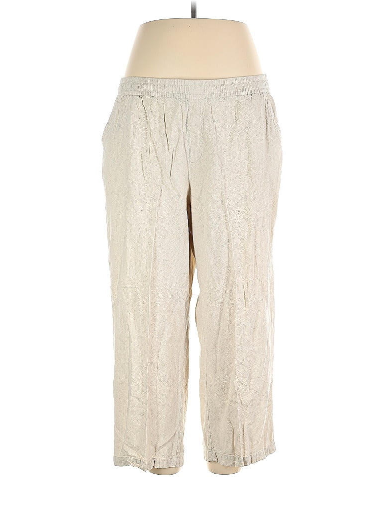 Old Navy Marled Solid Ivory Casual Pants Size XL - photo 1