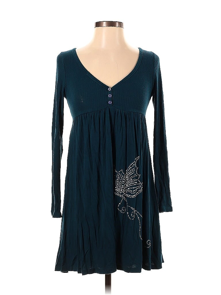 Forever Teal Casual Dress Size S - photo 1