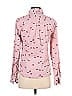 Odille 100% Cotton Hearts Pink Long Sleeve Button-Down Shirt Size 4 - photo 2