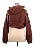 Cult 100% Polyester Solid Brown Zip Up Hoodie Size XL - photo 2