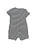 Unbranded 100% Cotton Stripes Gray Short Sleeve Outfit Size 6 mo - photo 2