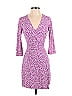 Diane von Furstenberg Hearts Purple Casual Dress Size 2 - photo 1