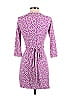 Diane von Furstenberg Hearts Purple Casual Dress Size 2 - photo 2