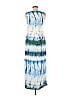 BeachLunchLounge 100% Viscose Acid Wash Print Tie-dye Blue Casual Dress Size XS - photo 2