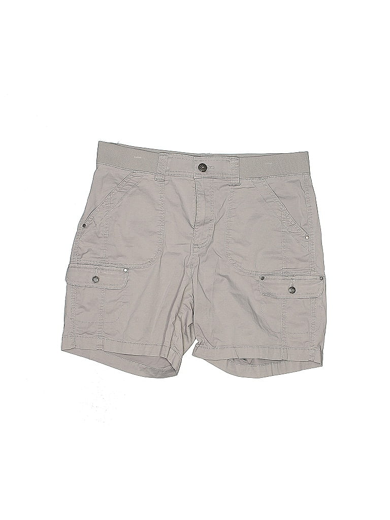 Lee Solid Gray Cargo Shorts Size 16 - photo 1