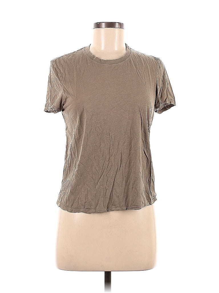 James Perse 100% Cotton Brown Short Sleeve T-Shirt Size Med (2) - photo 1