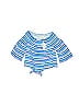 Cloud Chaser 100% Cotton Blue 3/4 Sleeve Blouse Size 10 - photo 1