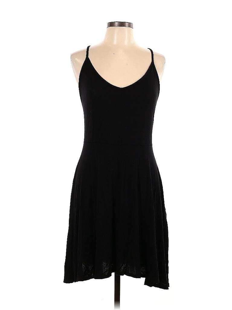 Joe Boxer Solid Black Casual Dress Size L - photo 1