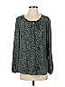 Gibson 100% Polyester Green Long Sleeve Blouse Size XS - photo 1