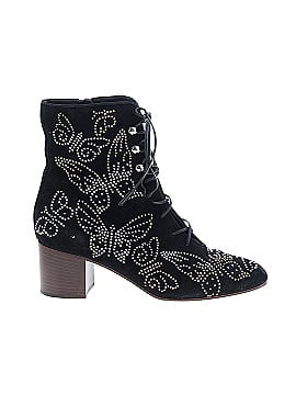 Valentino Suede Butterfly-Studded Ankle Boots (view 1)