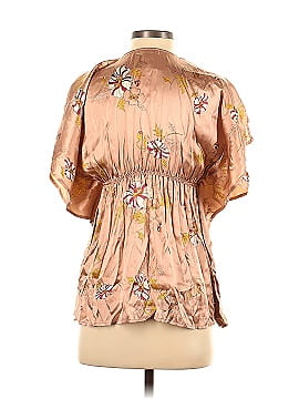 Lux Short Sleeve Silk Top (view 2)