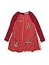 Mini Boden 100% Cotton Burgundy Dress Size 7 - photo 1