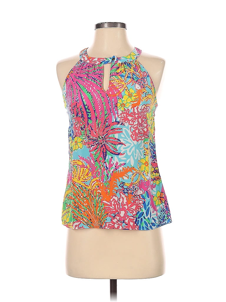 Blouse Designer By Lilly Pulitzer In Floral Print, Size: Xs main image 1