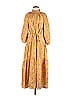 Apiece Apart 100% Silk Paisley Yellow Casual Dress Size S - photo 1