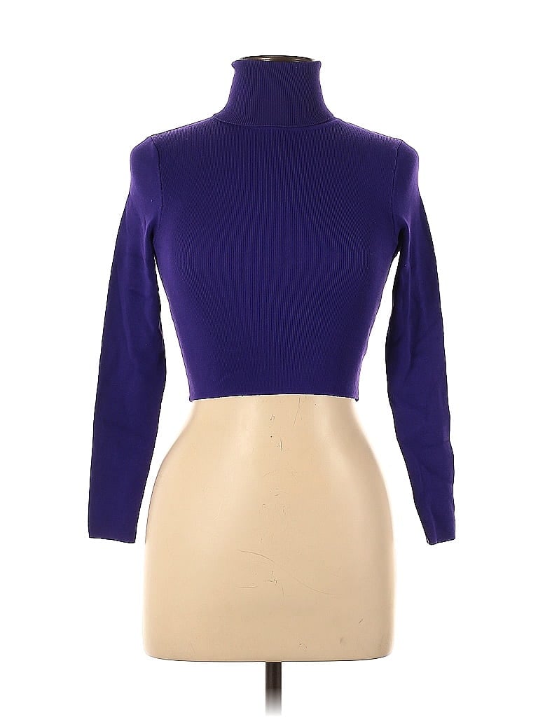 Zara Purple Turtleneck Sweater Size M - photo 1