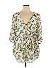Bailey Blue 100% Polyester Floral Motif Tropical Ivory Romper Size 1X (Plus) - photo 1