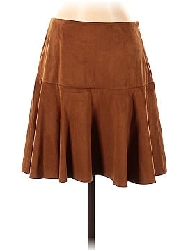 Scoop Faux Leather Skirt (view 1)