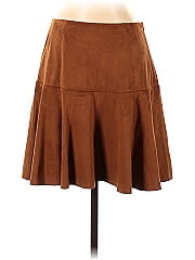 Scoop Faux Leather Skirt