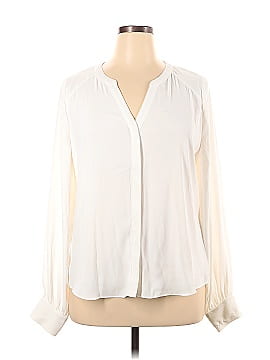 White House Black Market Outlet Long Sleeve Blouse (view 1)