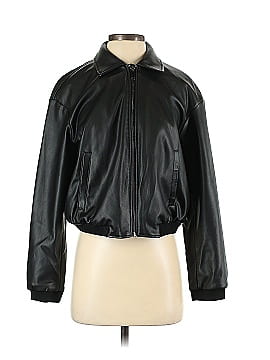 Zara Faux Leather Jacket (view 1)