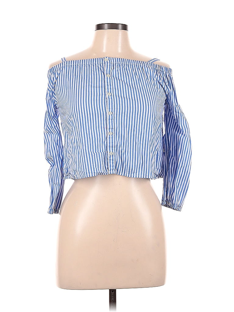 Pre-owned Polo By Ralph Lauren Long Sleeve Button Down Shirt In Blue