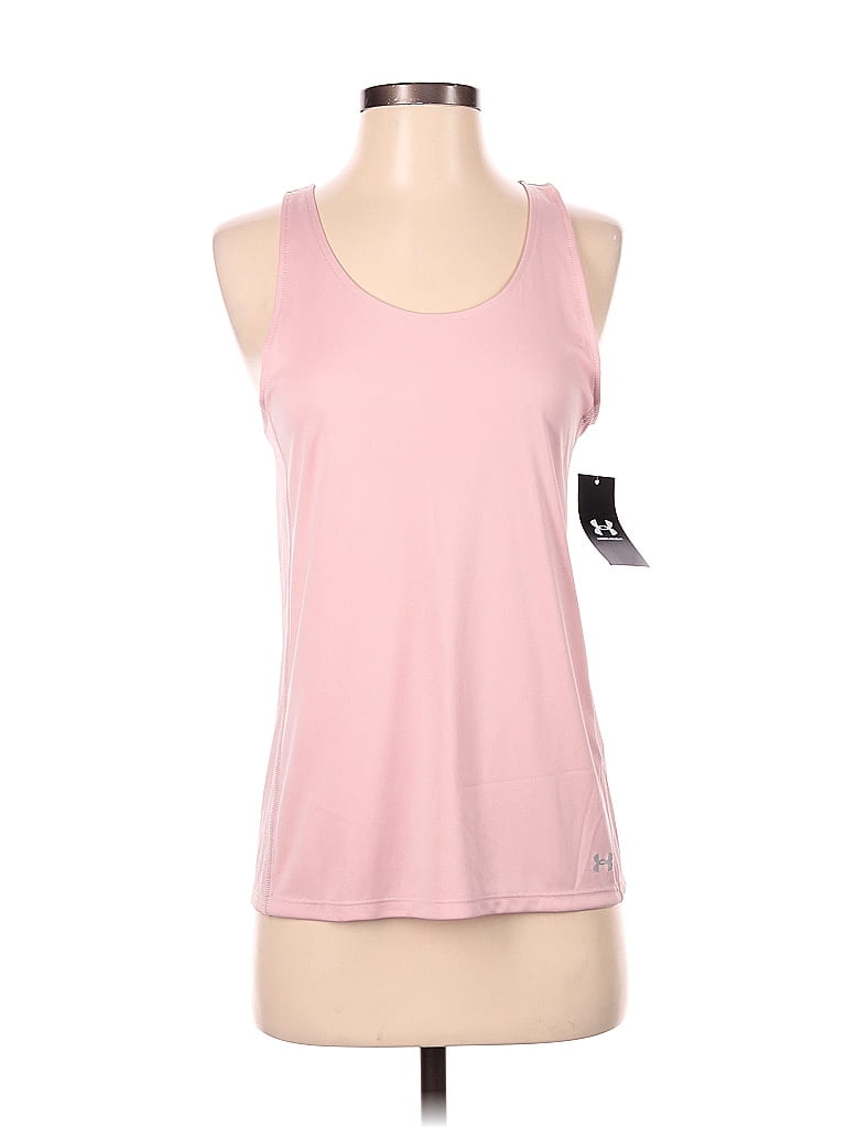 Under Armour 100% Polyester Pink Active Tank Size S - photo 1