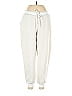 Haven Well Within 100% Polyester Jacquard Marled Ivory Fleece Pants Size M - photo 1