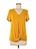Ann Taylor Yellow Short Sleeve Top Size M - photo 1