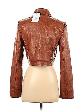 WAYF Faux Leather Jacket (view 2)