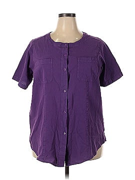 Woman Within Short Sleeve Button-Down Shirt (view 1)