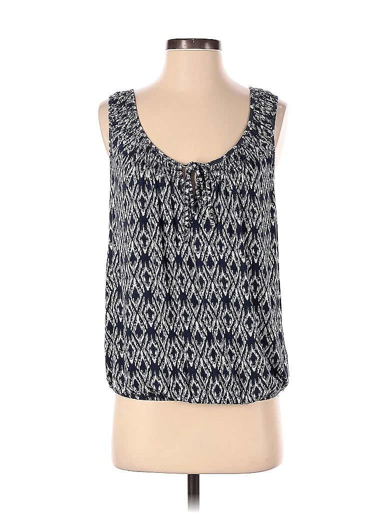 Pre-owned Max Studio Sleeveless Blouse In Blue