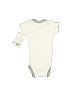 Hb 100% Cotton Graphic Ivory Short Sleeve Onesie Newborn - photo 2