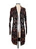 Moth Aztec Or Tribal Print Brown Cardigan Size S - photo 1