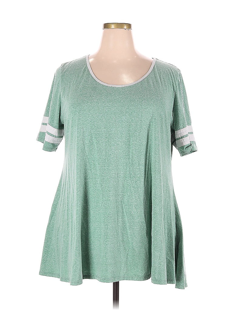 Lularoe Green Short Sleeve T-Shirt Size 3X (Plus) - photo 1