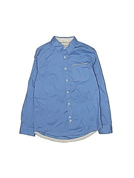 Periwinkle 3/4 Sleeve Button-Down Shirt (view 1)
