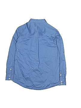 Periwinkle 3/4 Sleeve Button-Down Shirt (view 2)
