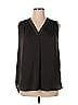 Alfani 100% Polyester Black Sleeveless Blouse Size XL - photo 1